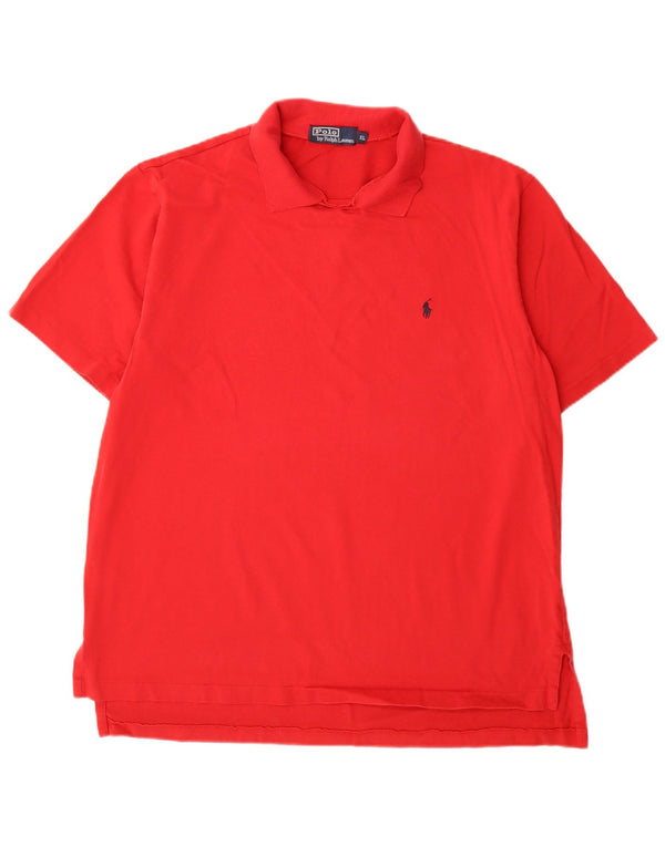 Polo Ralph Lauren Mens Polo Shirt XL Red Cotton