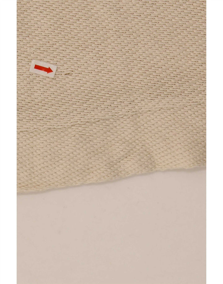 Zara Mens Vest Tank Top Medium Off White Cotton