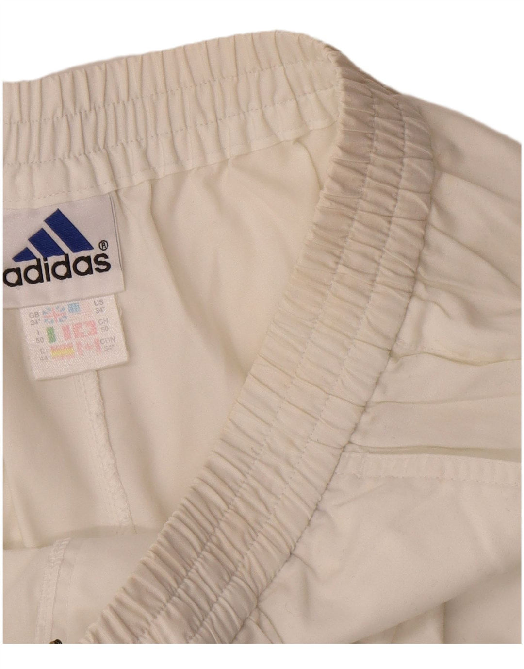 Adidas Mens Chino Shorts W34 Large White Polyester