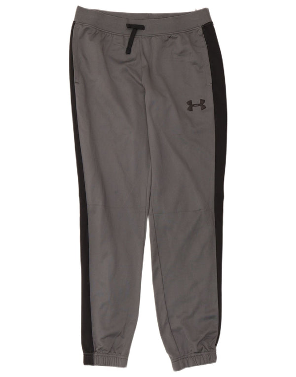 Under Armour Boys Tracksuit Trousers Joggers 11-12 Years Large Grey