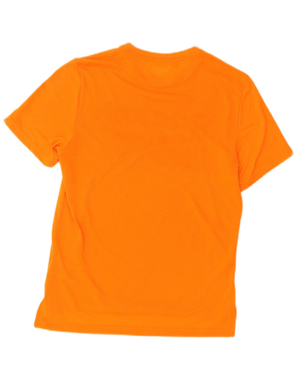 Reebok Mens Graphic T-Shirt Top Small Orange Polyester