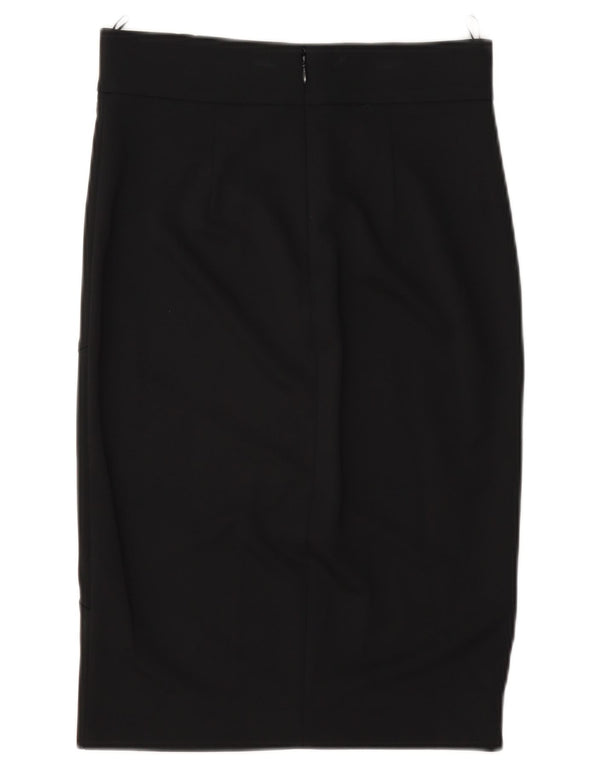 Pinko Womens Pencil Skirt UK 8 Small W27 Black Viscose