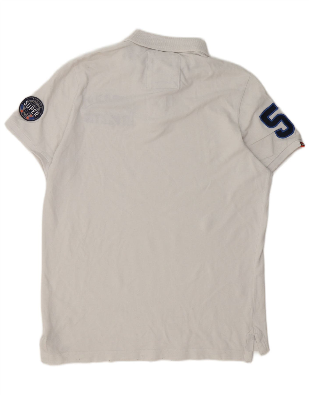 Superdry Mens Graphic Polo Shirt 2XL White