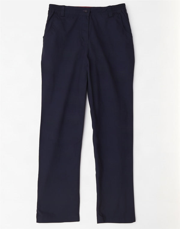 Mountain Warehouse Womens Chino Trousers UK 12 Medium W32 L31 Navy Blue