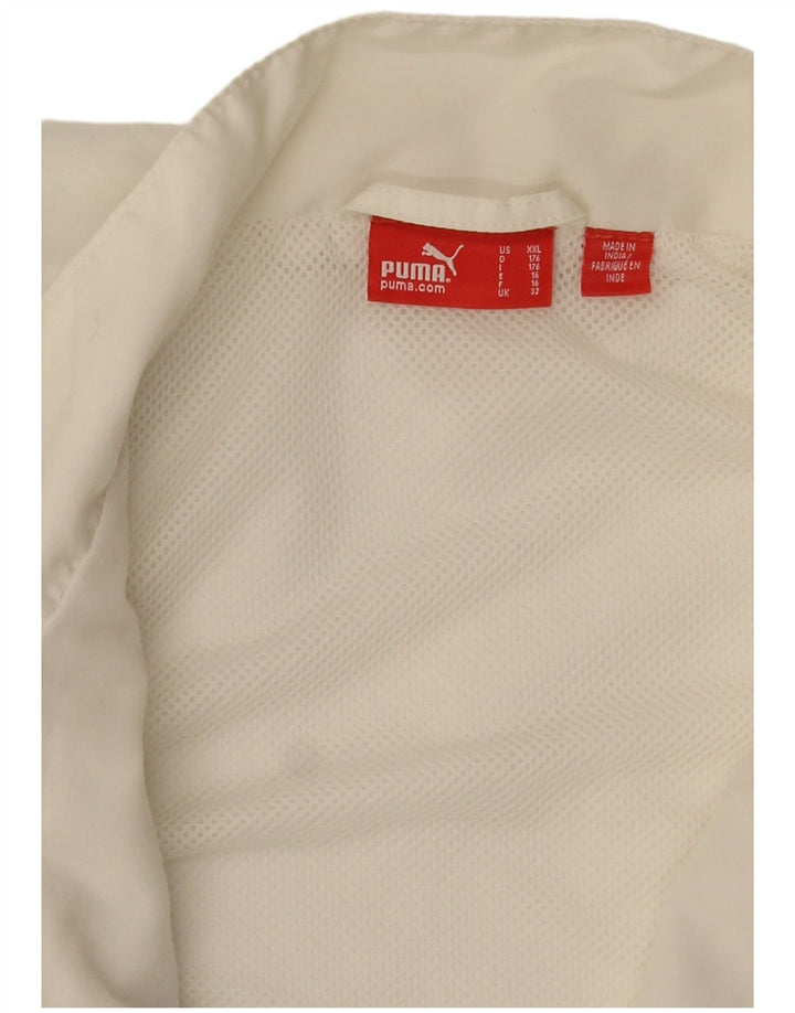 Puma Girls Graphic Tracksuit Top Jacket 15-16 Years White