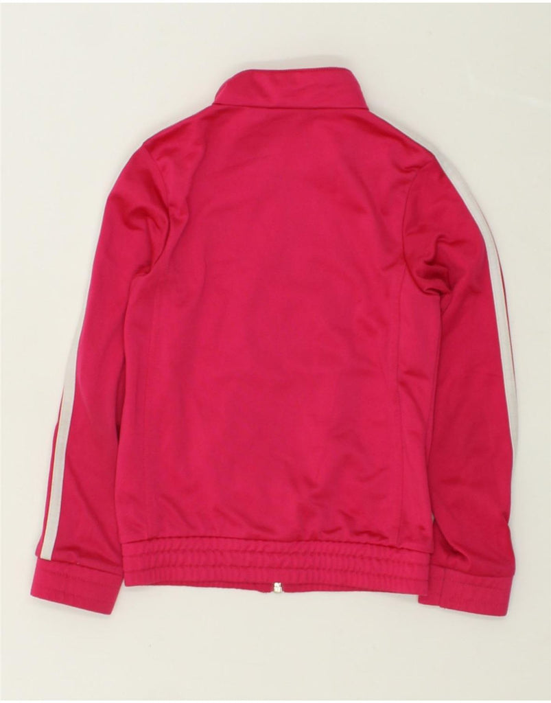 ADIDAS Girls Tracksuit Top Jacket 7-8 Years Pink Polyester | Vintage Adidas | Thrift | Second-Hand Adidas | Used Clothing | Messina Hembry 