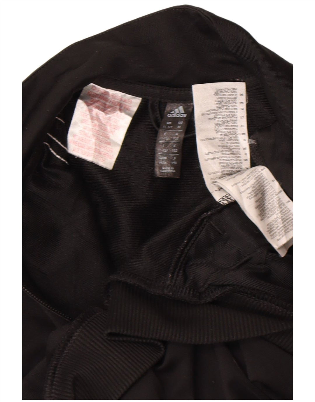 Adidas Boys Tracksuit Top Jacket 11-12 Years Black Polyester