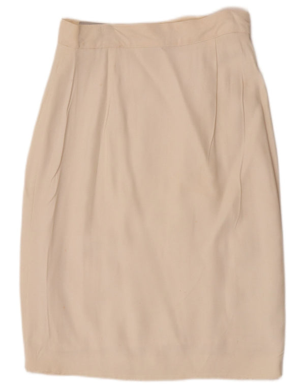 Renato Balestra Womens High Waist Pencil Skirt IT 42 Medium W27 Off White