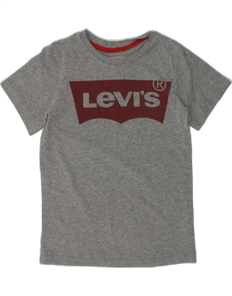 LEVI'S Boys Graphic T-Shirt Top 7-8 Years Grey Cotton | Vintage Levi's | Thrift | Second-Hand Levi's | Used Clothing | Messina Hembry 