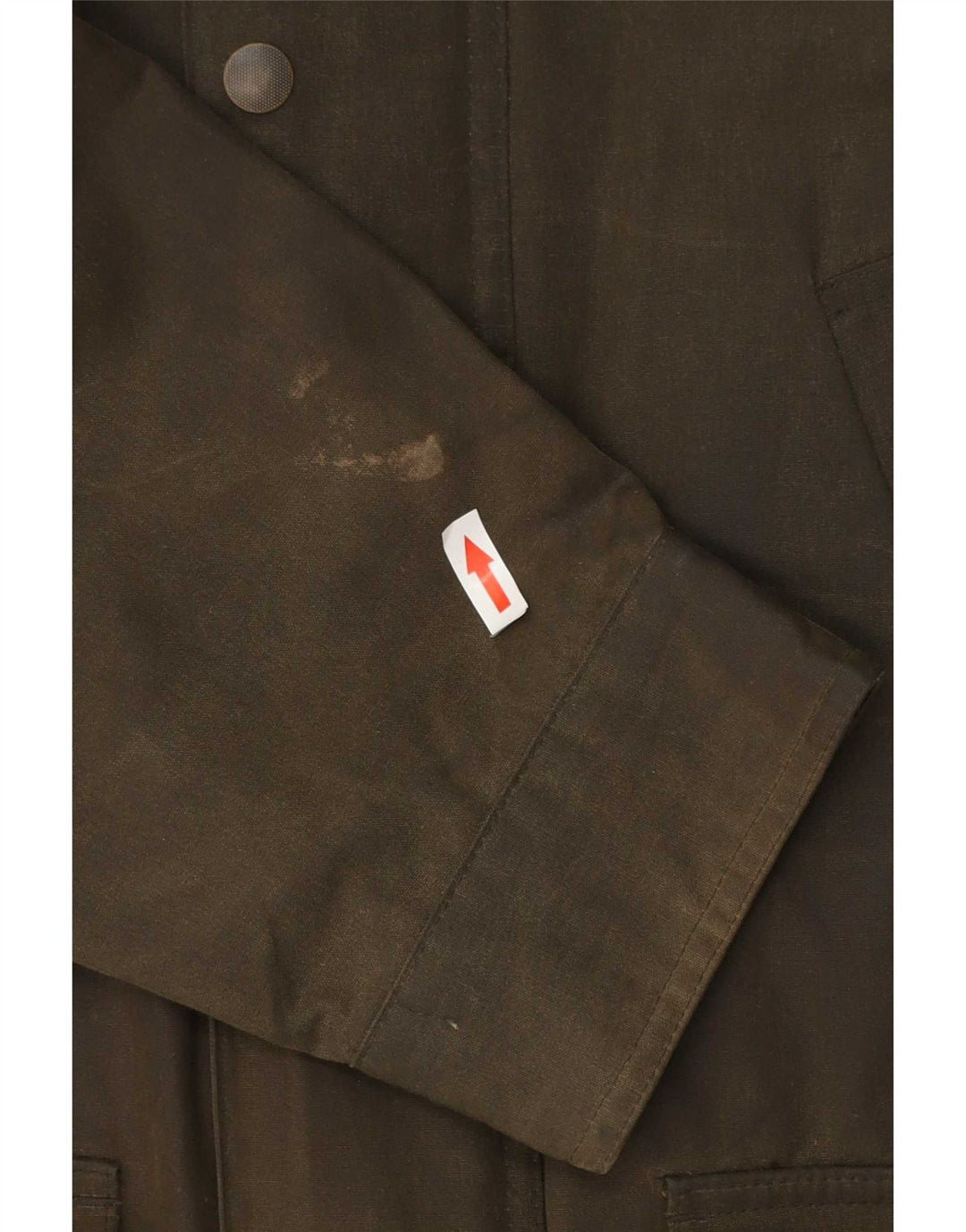 Marks & Spencer Mens Waxed Cotton Jacket UK 38 Medium Khaki