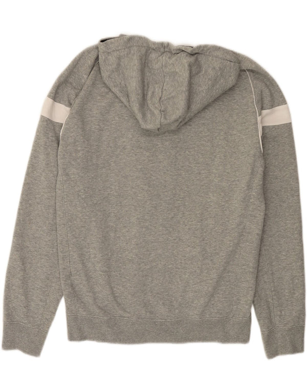 CHAMPION Mens Zip Hoodie Sweater Medium Grey Colourblock Cotton