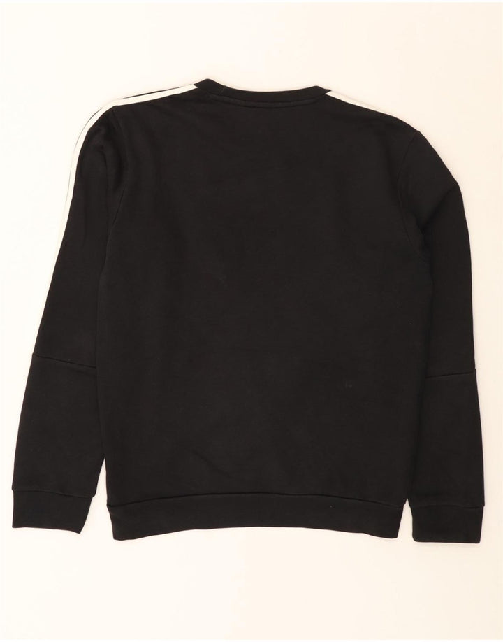 ADIDAS Mens Sweatshirt Jumper Small Black Cotton