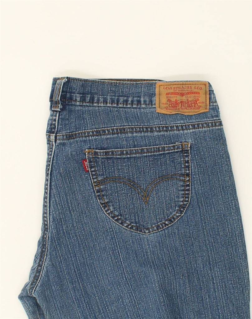 LEVI'S Womens Classic Capri Jeans US 12 Large W34 L26 Blue Cotton | Vintage Levi's | Thrift | Second-Hand Levi's | Used Clothing | Messina Hembry 