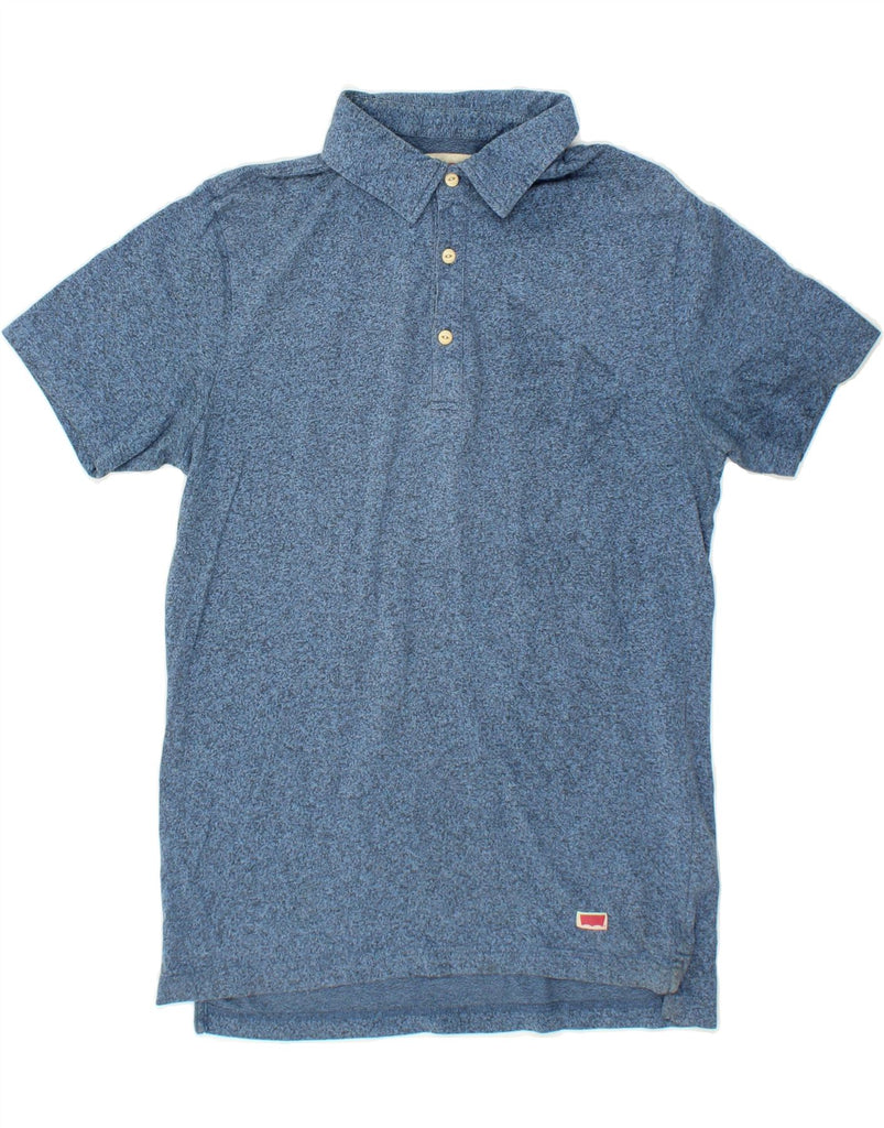 LEVI'S Mens Polo Shirt Small Blue Flecked Cotton Vintage Levi's and Second-Hand Levi's from Messina Hembry 