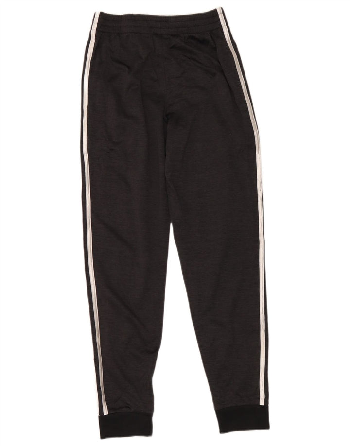 Adidas Boys Tracksuit Trousers Joggers 12-13 Years Large Black Polyester
