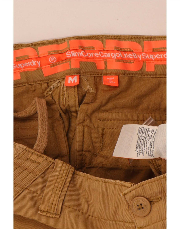 Superdry Mens Cargo Shorts Medium W30 Beige Cotton