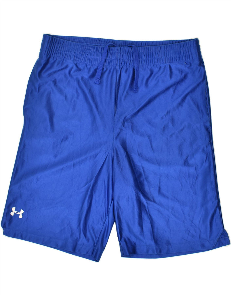 UNDER ARMOUR Mens Sport Shorts Large Blue Polyester | Vintage Under Armour | Thrift | Second-Hand Under Armour | Used Clothing | Messina Hembry 