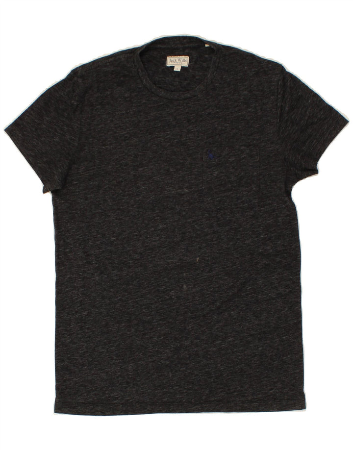 JACK WILLS Mens T-Shirt Top Small Grey Flecked Cotton Vintage Jack Wills and Second-Hand Jack Wills from Messina Hembry 