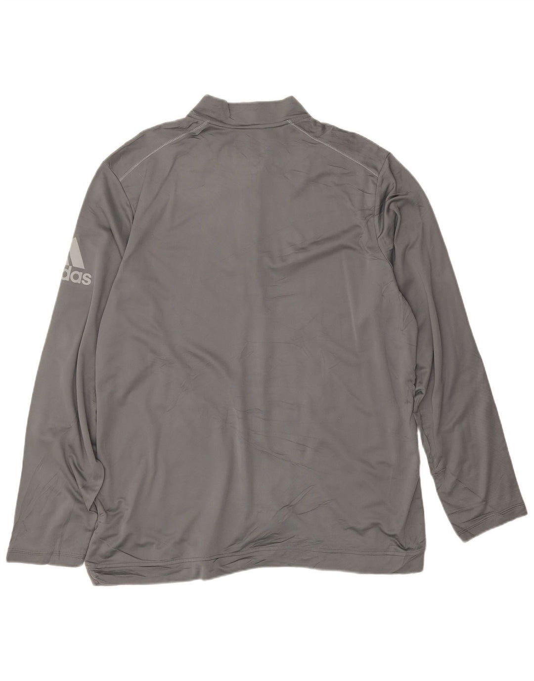 Adidas Mens Climawarm Graphic Zip Neck Pullover Tracksuit Top XL Grey