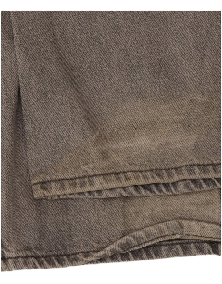 Zara Womens Wide Leg Jeans EU 38 Medium W28 L33 Grey Cotton