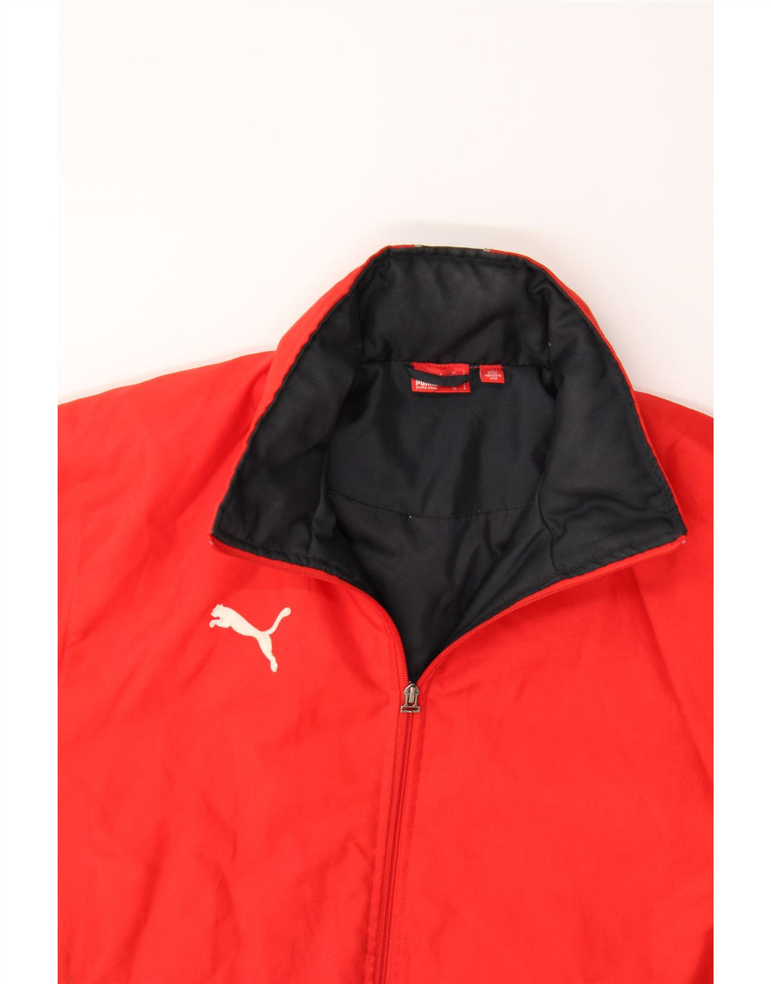 PUMA Mens Windbreaker Jacket UK 36 Small Red Colourblock Polyester Vintage Puma and Second-Hand Puma from Messina Hembry 