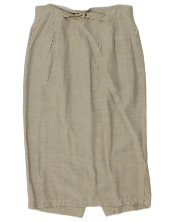 PENNY BLACK Womens Midi Skirt IT 44 Medium W27  Grey Viscose