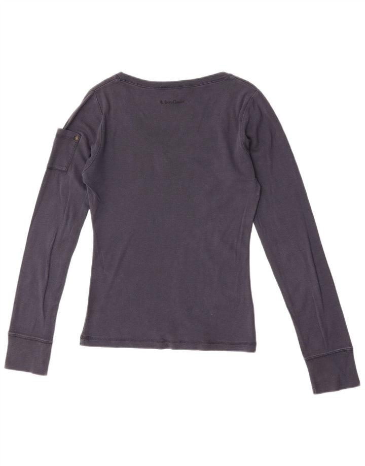 Marlboro Classics Womens Top Long Sleeve UK 18 XL Navy Blue