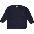 EDDIE BAUER Womens Crew Neck Jumper Sweater UK 14 Medium Navy Blue Cotton Vintage Eddie Bauer and Second-Hand Eddie Bauer from Messina Hembry 