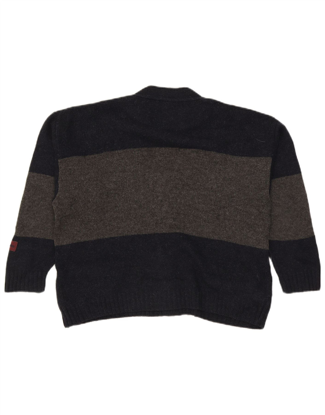 Les Copains Boys Cardigan Sweater 12-13 Years Navy Blue Striped