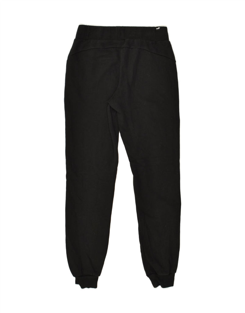 PUMA Boys Tracksuit Trousers Joggers 11-12 Years Black Cotton | Vintage Puma | Thrift | Second-Hand Puma | Used Clothing | Messina Hembry 