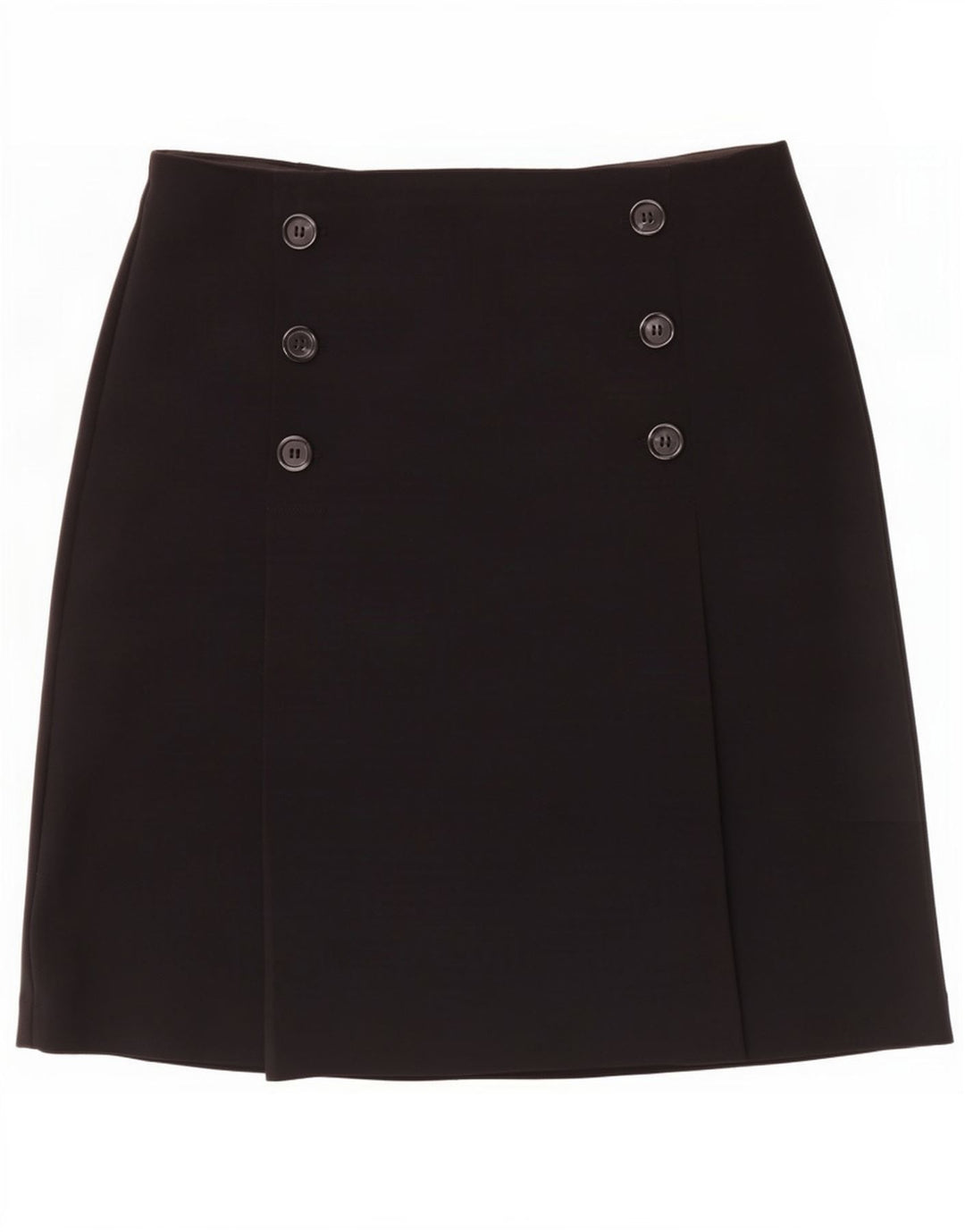 Marks & Spencer Womens A-Line Skirt UK 12 Medium W30 Black Polyester