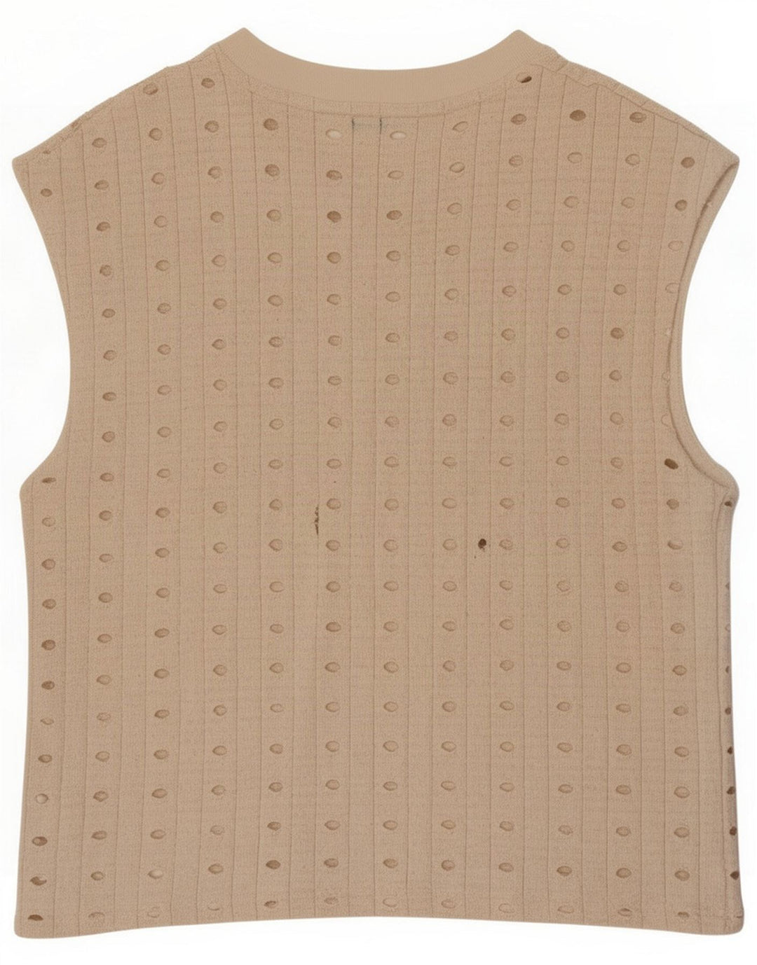 Zara Womens Vest Top UK 14 Medium Beige Polyester
