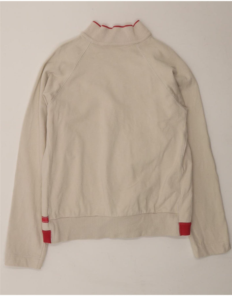 SERGIO TACCHINI Womens Tracksuit Top Jacket UK 20 2XL Beige Cotton Vintage Sergio Tacchini and Second-Hand Sergio Tacchini from Messina Hembry 