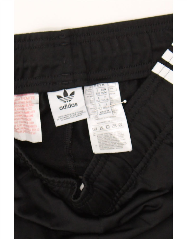 ADIDAS Boys Tracksuit Trousers Joggers 11-12 Years Black Polyester Vintage Adidas and Second-Hand Adidas from Messina Hembry 