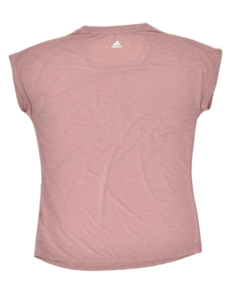ADIDAS Womens Graphic T-Shirt Top UK 4/6 XS Pink Polyester | Vintage Adidas | Thrift | Second-Hand Adidas | Used Clothing | Messina Hembry 