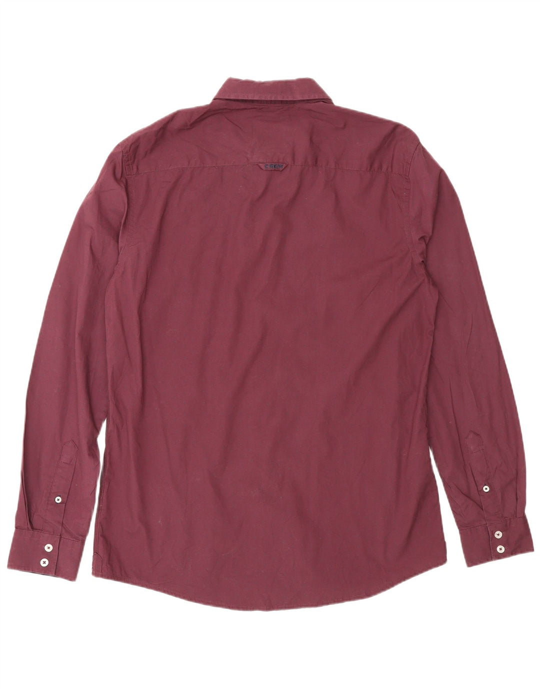 Crew Clothing Mens Slim Fit Shirt Medium Burgundy Spotted