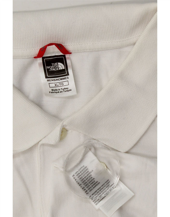 The North Face Mens Polo Shirt XL White Cotton