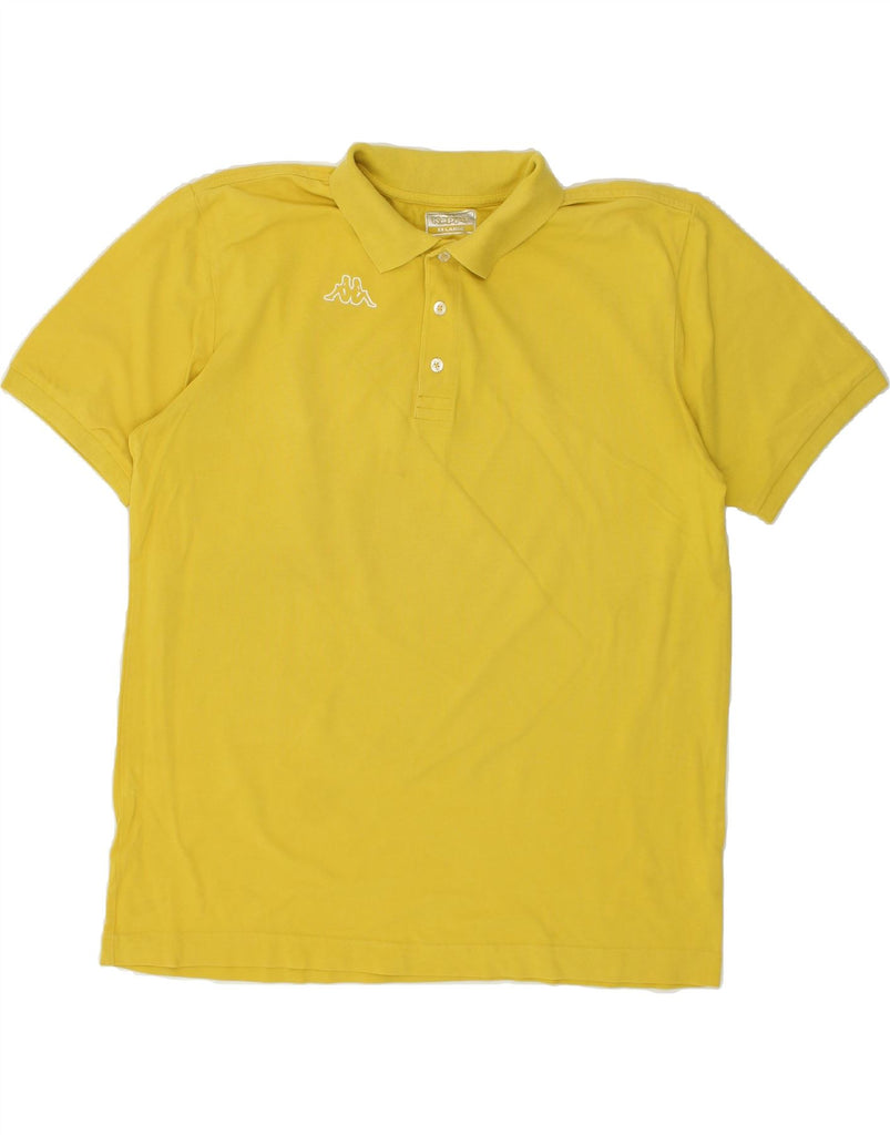 KAPPA Mens Polo Shirt 2XL Yellow Cotton | Vintage Kappa | Thrift | Second-Hand Kappa | Used Clothing | Messina Hembry 
