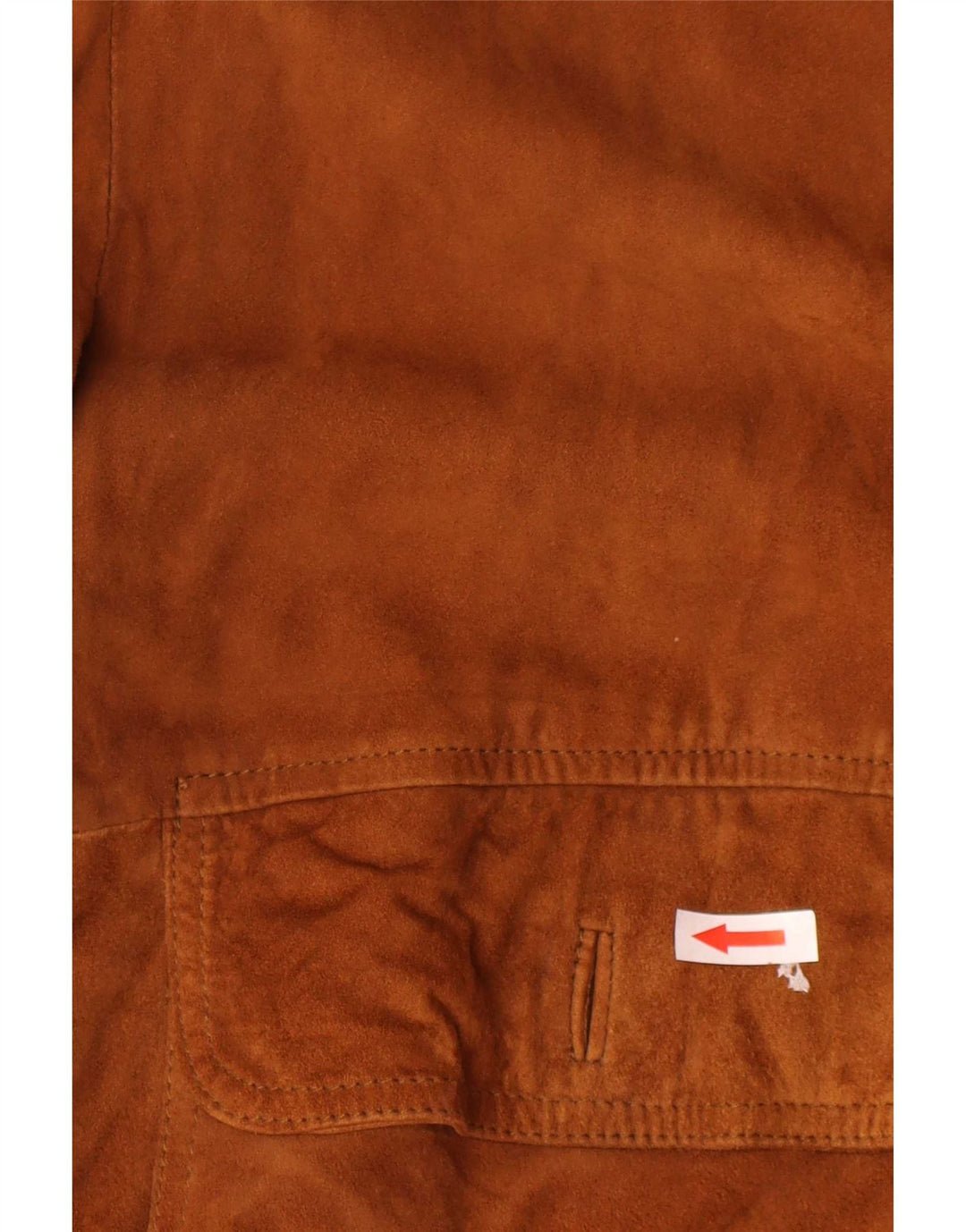 Vintage Mens Suede Bomber Jacket IT 60 5XL Brown Leather