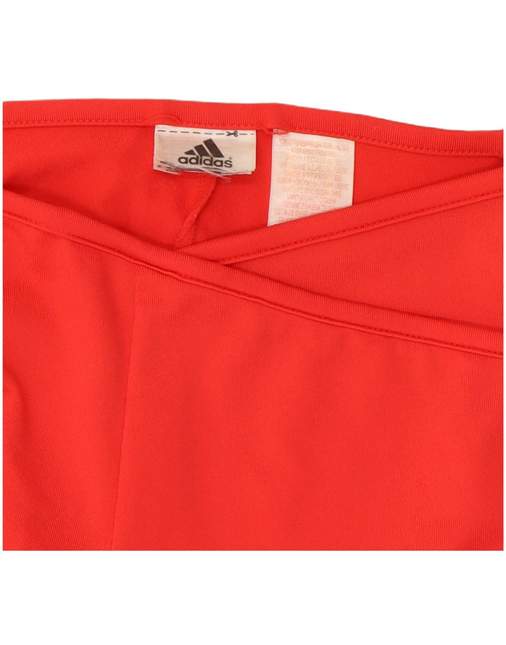 Adidas Womens Flare Tracksuit Trousers UK 8 Small  Red
