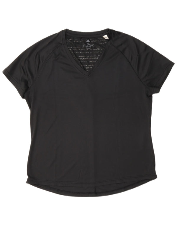 Adidas Womens Climalite T-Shirt Top UK 20/22 XL Black