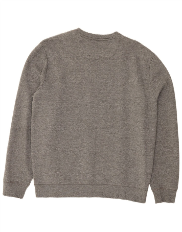 CALVIN KLEIN Mens Sweatshirt Jumper Large Grey Cotton Classic