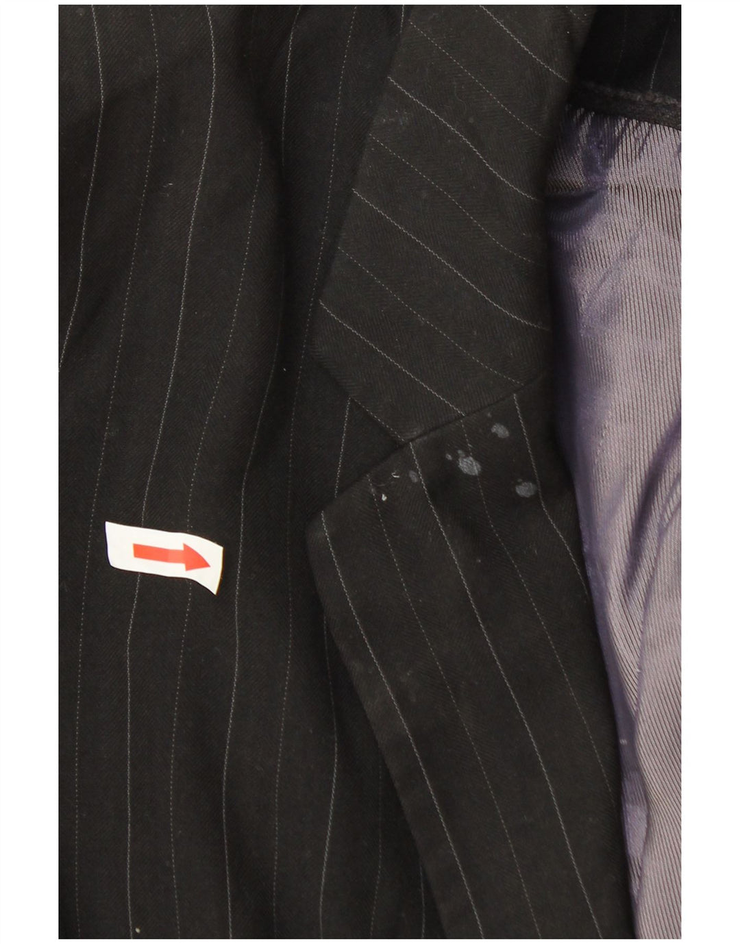 Marks & Spencer Womens 1 Button Blazer Jacket UK 20 2XL Grey Pinstripe