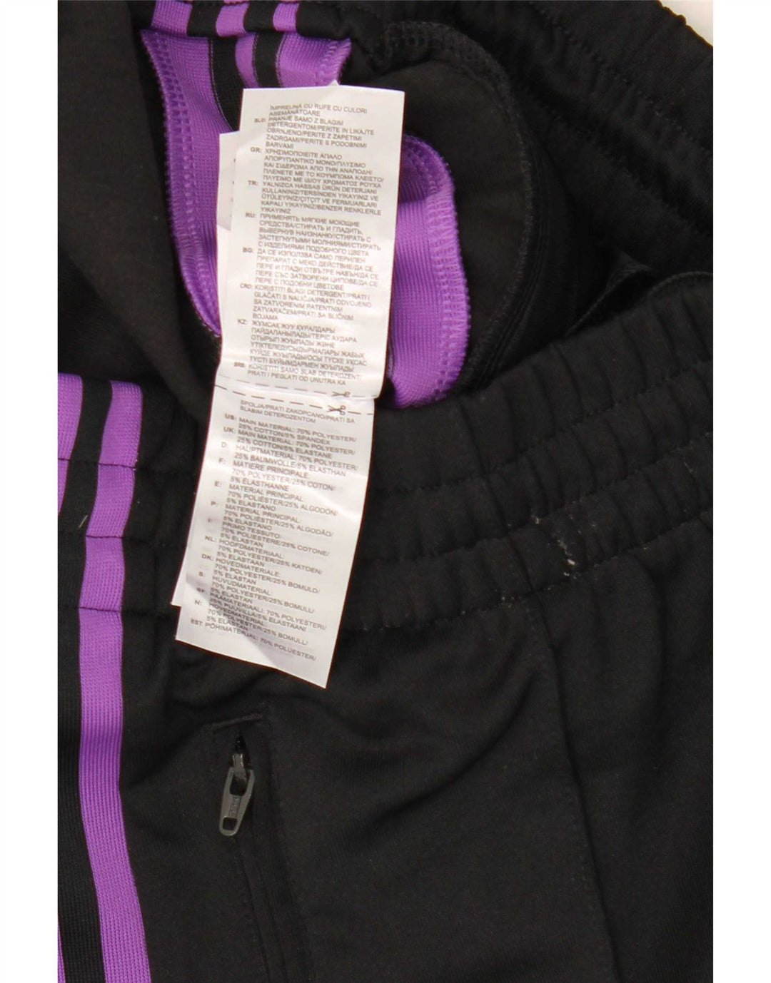 Adidas Womens Tracksuit Trousers UK 10 Small Black Polyester