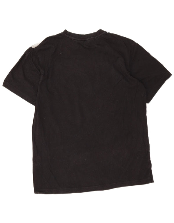 Fila Mens Graphic T-Shirt Top Medium Black Cotton