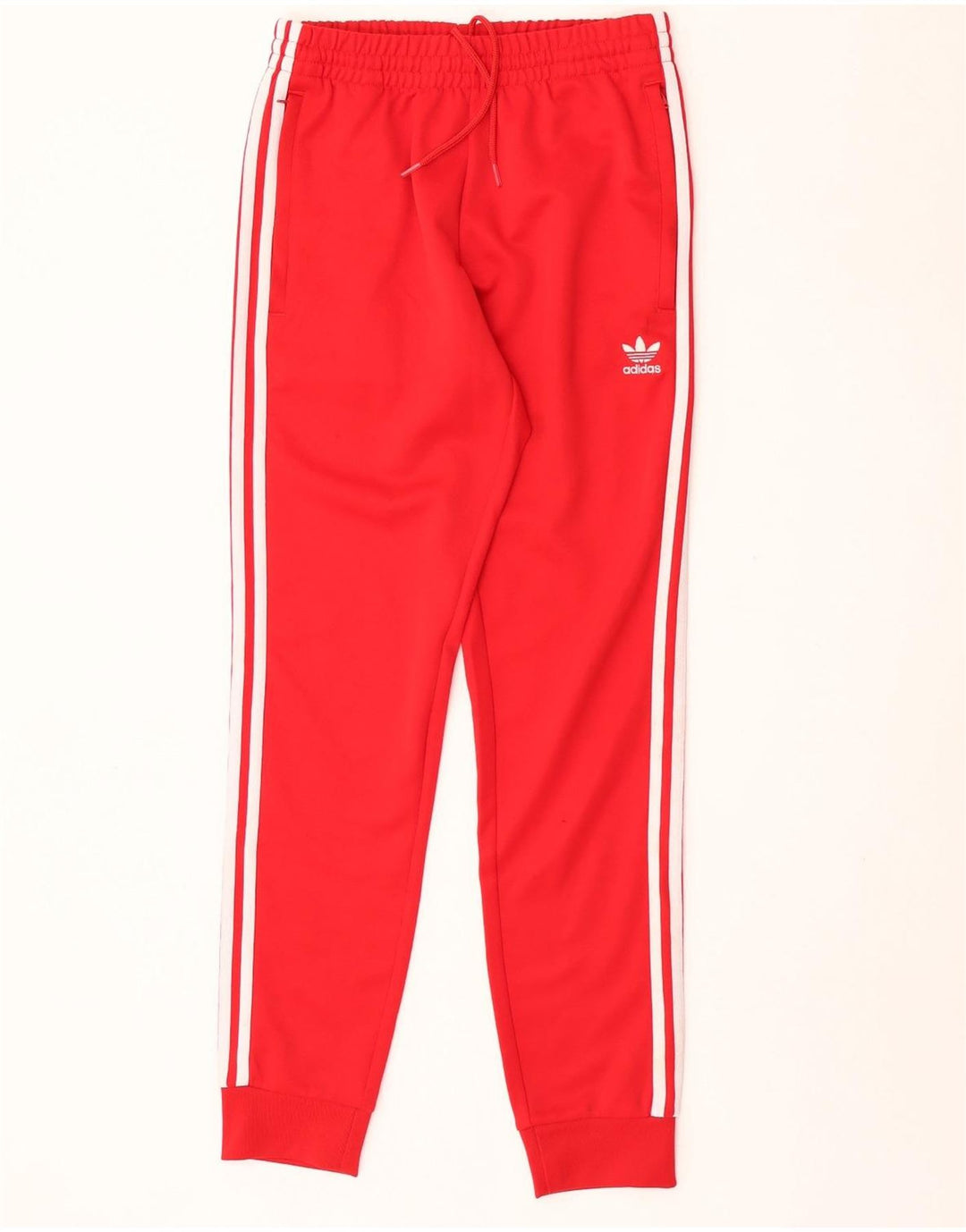 Adidas Mens Tracksuit Trousers Joggers Small Red Polyester