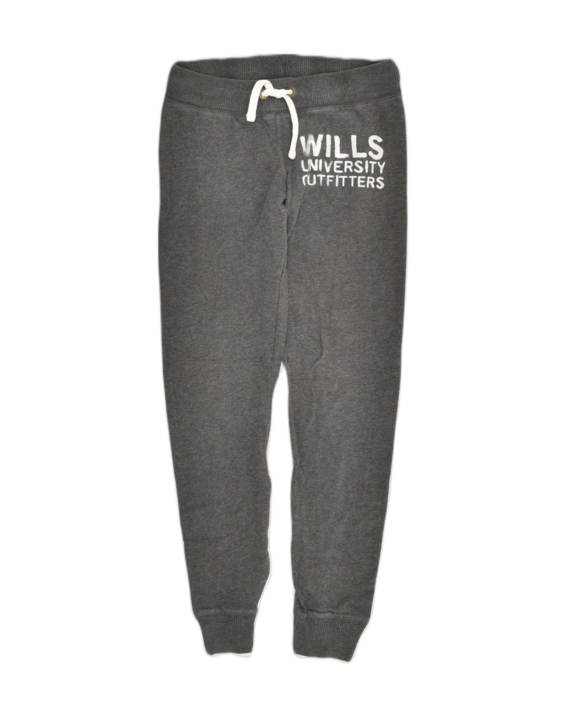 JACK WILLS Womens Tracksuit Trousers Joggers UK 8 Small Grey Cotton | Vintage Jack Wills | Thrift | Second-Hand Jack Wills | Used Clothing | Messina Hembry 