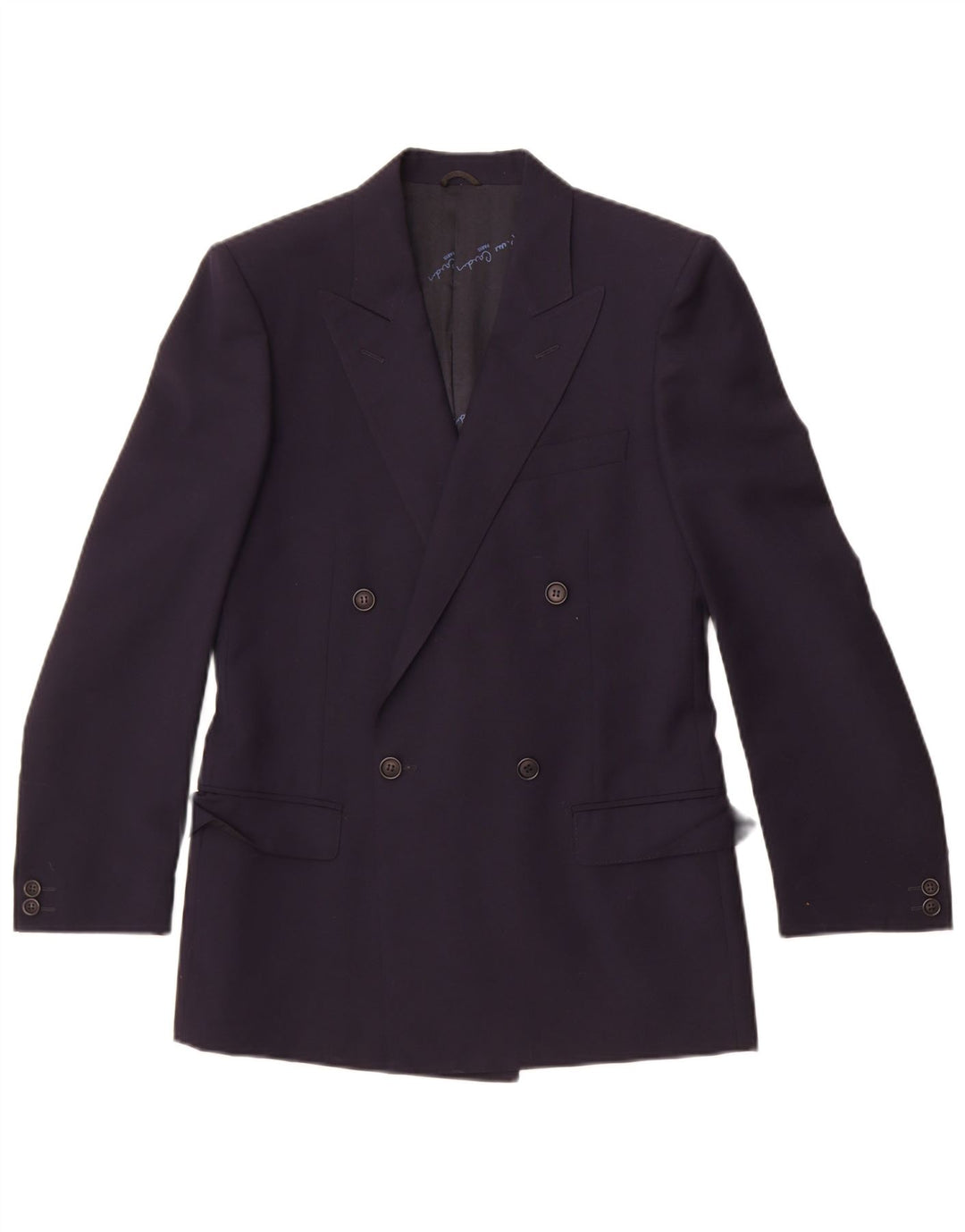 Pierre Cardin Mens Double Breasted Blazer Jacket UK 36 Small Navy Blue