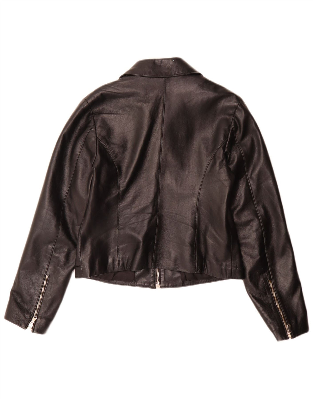 Private Womens Leather Jacket IT 44 Medium Black