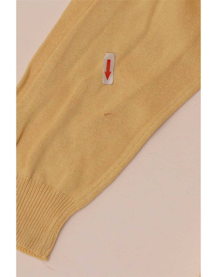 Marks & Spencer Mens Blue Harbour Crew Neck Jumper Sweater XL Yellow